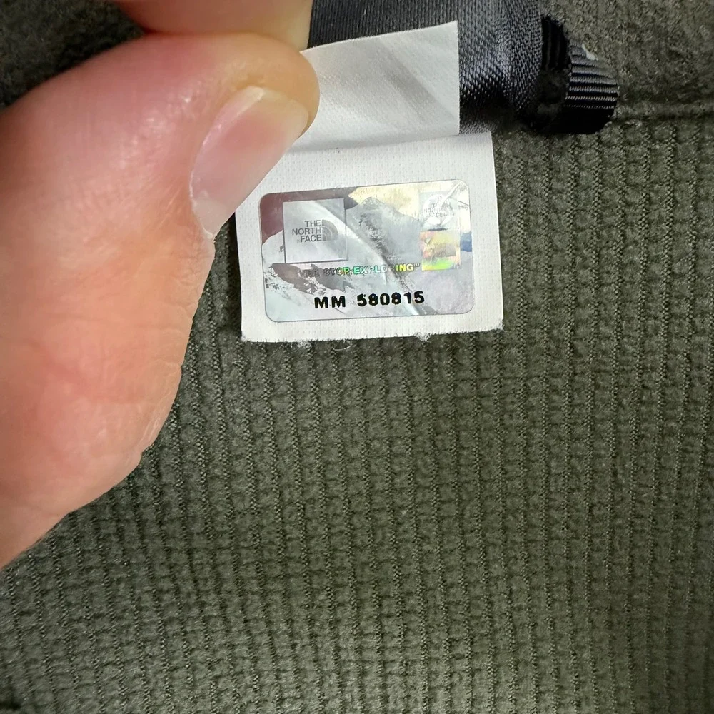The North Face Full Zip Canyonwall Jacket Mens Medium Olive Green Yellow
